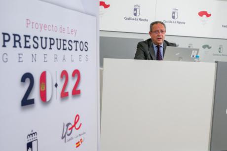 El presupuesto de Castilla-La Mancha para 2022 dará una salida justa a la crisis sin dejar a nadie atrás, reactivará el crecimiento y permitirá reducir la presión fiscal