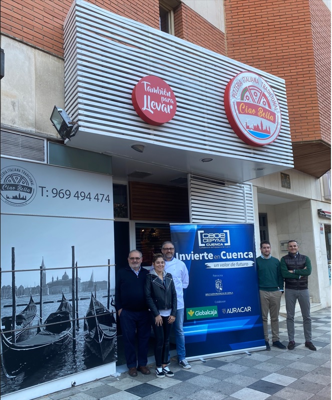 Invierte en Cuenca apoya la puesta en marcha en la capital de la pizzería Ciao Bella