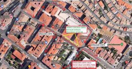 La reparación del colector de saneamiento de C/ Segóbriga implica el corte de tráfico de esta vía entre Luis Brull y Ercávica este miércoles