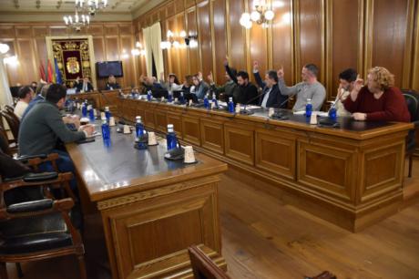 Un momento del Pleno Ordinario de la Diputación de Cuenca celebrado en el mes de enero.
