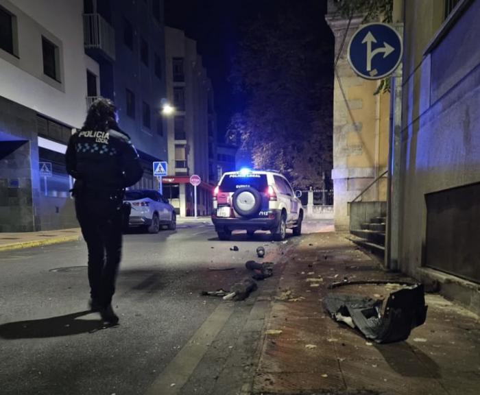 Denunciado el conductor de un coche que abandonó la escena de un accidente en la calle Noheda