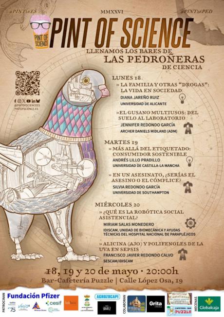 Las Pedroñeras se estrena en Pint of Science con seis charlas científicas en bares