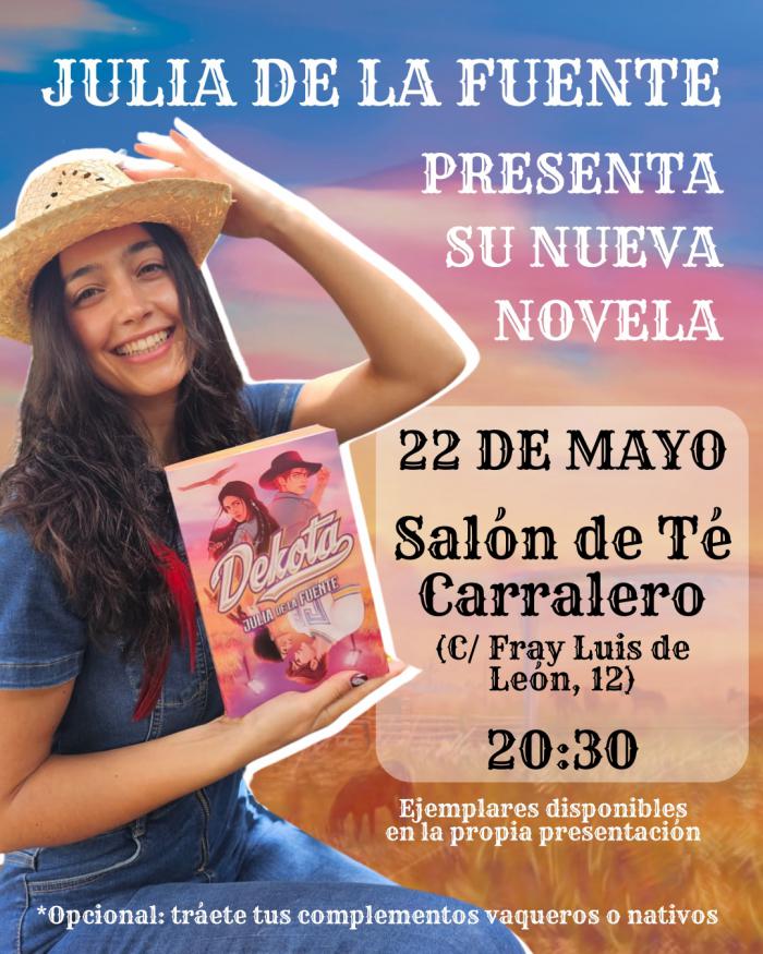 Julia de la Fuente presenta en Cuenca su nueva novela Dekota, ambientada en el corazón de Texas
 