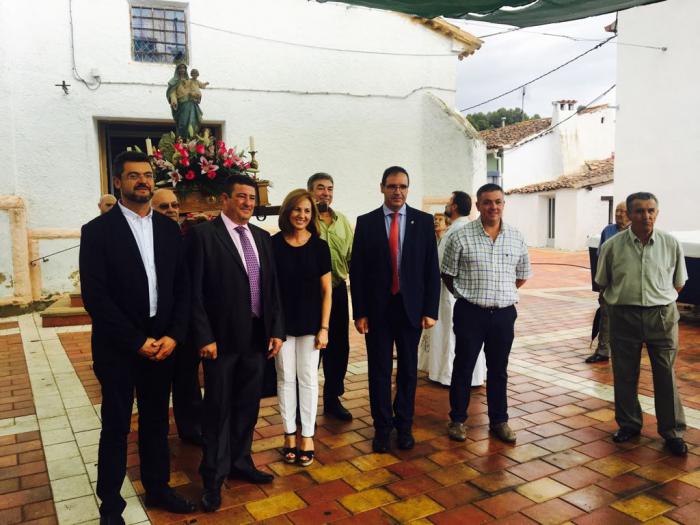 Prieto comparte una jornada de convivencia con los vecinos de Yémeda en sus fiestas patronales