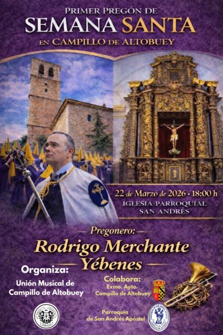 Campillo de Altobuey celebra su primer pregón de Semana Santa este domingo