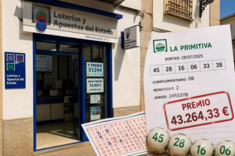 Un boleto sellado en San Clemente, premiado con 43.264 euros en La Primitiva