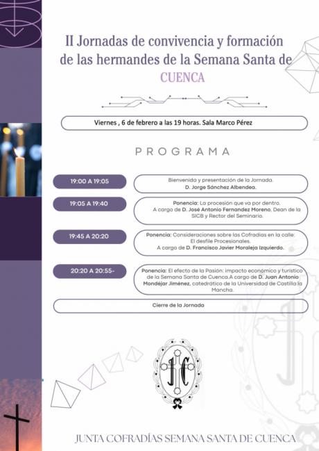 La Junta de Cofradías celebra la II Jornada de Convivencia y Formación de la Semana Santa de Cuenca