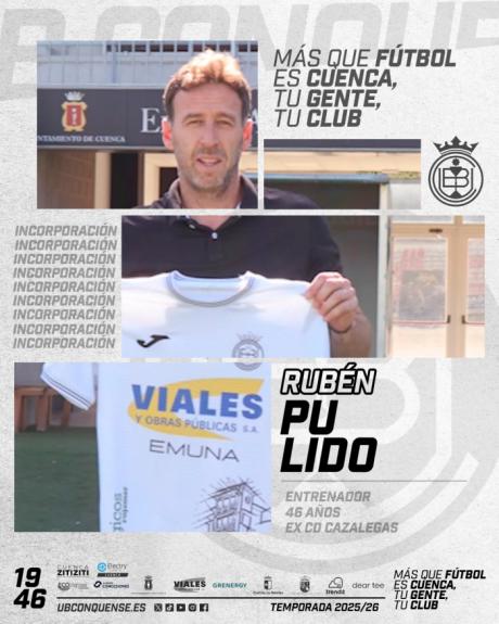 Rubén Pulido, nuevo entrenador de la UB Conquense para la próxima temporada