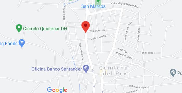 Herida grave una joven motorista en Quintanar del Rey al chocar contra un turismo