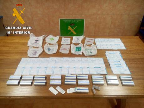 La Guardia Civil ha detenido a un hombre con 23 recetas falsas con las que pretendía adquirir tranquilizantes