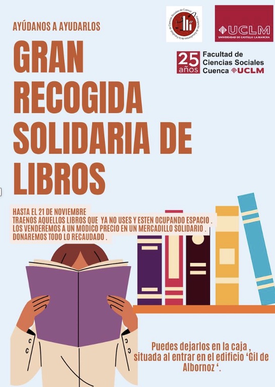 Los estudiantes de Ciencias Sociales inician recogida de libros para un Mercadillo Solidario