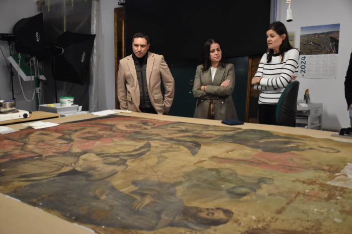 El Taller de Restauración de la Diputación está interviniendo en Las Ánimas del Purgatorio de Villanueva de la Jara