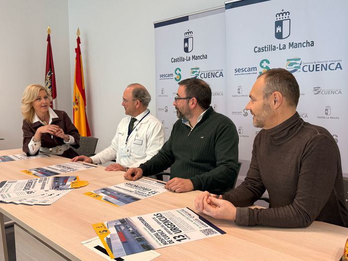 Autoridades sanitarias y representantes de la hostelería coordinan la difusión del cambio de Urgencias al nuevo Hospital Universitario de Cuenca.