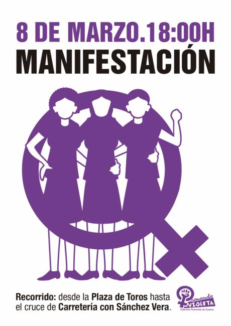 Comando Violeta llama a la ciudadanía conquense a participar en la manifestación con motivo del 8 de marzo