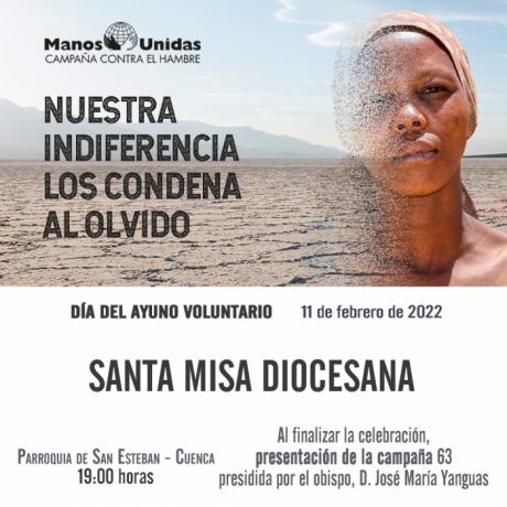 ‘Nuestra indiferencia los condena al olvido’ se presenta en Cuenca la campaña 63 de Manos Unidas