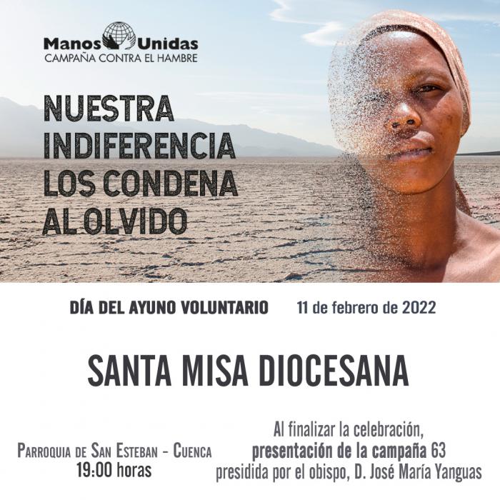 ‘Nuestra indiferencia los condena al olvido’ se presenta en Cuenca la campaña 63 de Manos Unidas