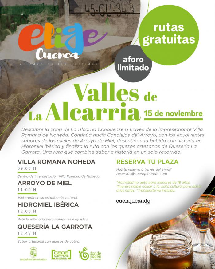 Elige Cuenca cierra sus rutas otoñales con una doble propuesta para el 15 de noviembre