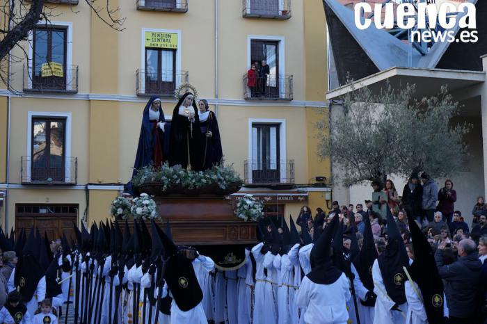 La procesión del Duelo pendiente del tiempo este Sábado Santo