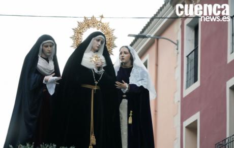 La Virgen de los Dolores protagoniza el Sábado Santo más íntimo de la Semana Santa de Cuenca