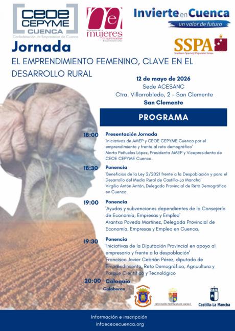 San Clemente acogerá una jornada sobre emprendimiento femenino y desarrollo rural