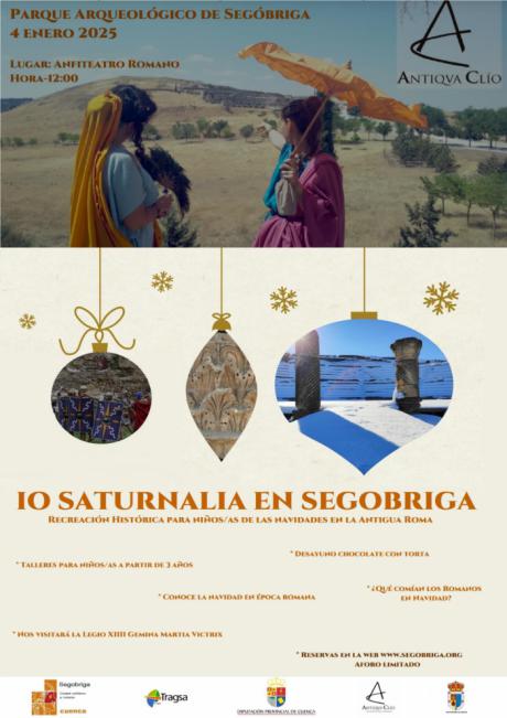 El Parque Arqueológico de Segóbriga recreará la fiesta de Saturnalia para descubrir las similitudes con nuestra Navidad