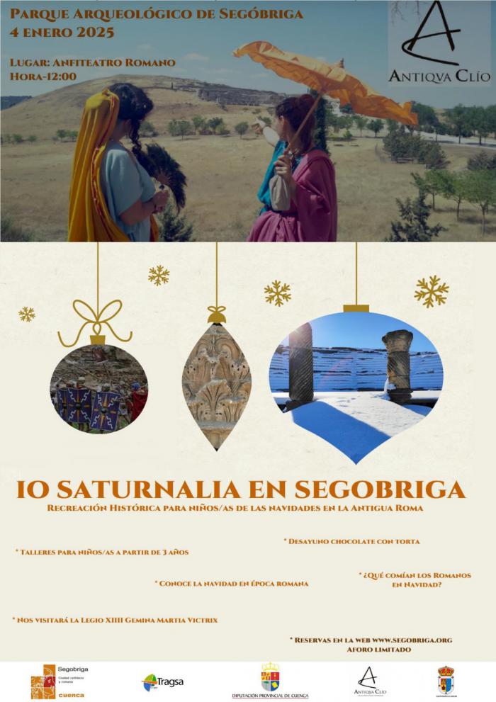 El Parque Arqueológico de Segóbriga recreará la fiesta de Saturnalia para descubrir las similitudes con nuestra Navidad