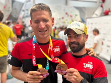 Sergio Aznárez, ciego y con TEA, logra un tercer puesto en el Campeonato de España de Paraescalada