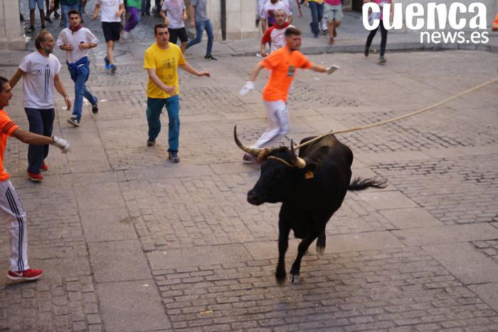 Megafonía en inglés para alertar a los turistas de suelta de vaquillas con motivo de San Mateo