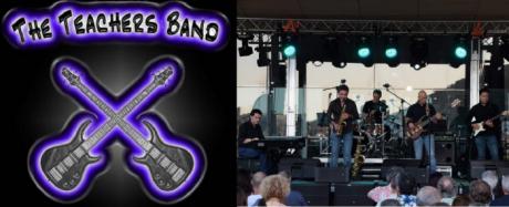 The Teachers Band, formación conquense con casi tres décadas de trayectoria, durante una de sus actuaciones en directo.