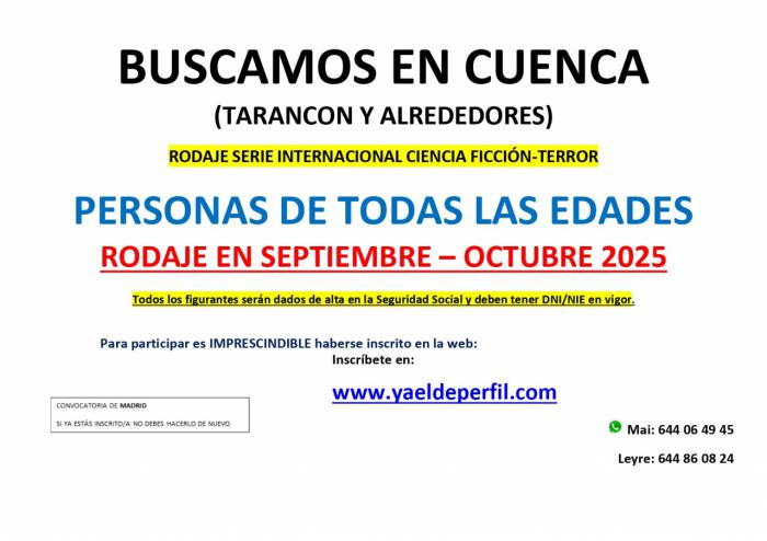 Buscan figurantes en Paredes para el rodaje de una serie norteamericana de ciencia ficción y terror