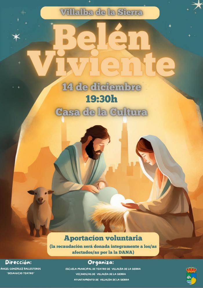 Villalba de la Sierra rememora con su Belén Viviente la primera gran representación de la localidad que cumple 25 años