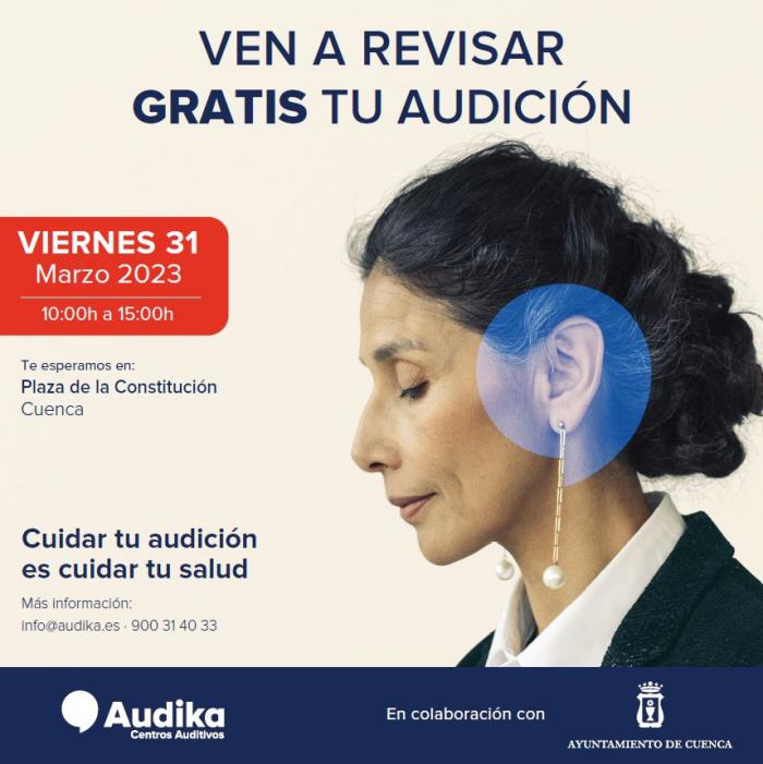 Cuida tu salud auditiva: Una iniciativa de Audika, en colaboración con el Ayuntamiento, para concienciar a la población sobre la importancia de cuidar su audición