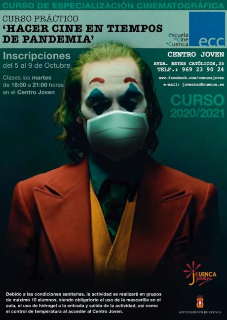 El lunes se inicia el periodo de inscripciones del curso ‘Hacer cine en tiempos de pandemia’ del Centro Joven