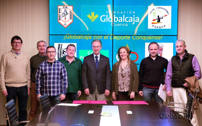 La Fundación Globalcaja renueva el convenio de colaboración al Club Piragüismo Cuenca con Carácter