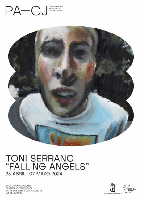 Toni Serrano presenta su serie de pinturas Falling Angels en la Sala de Exposiciones del Centro Joven de Cuenca