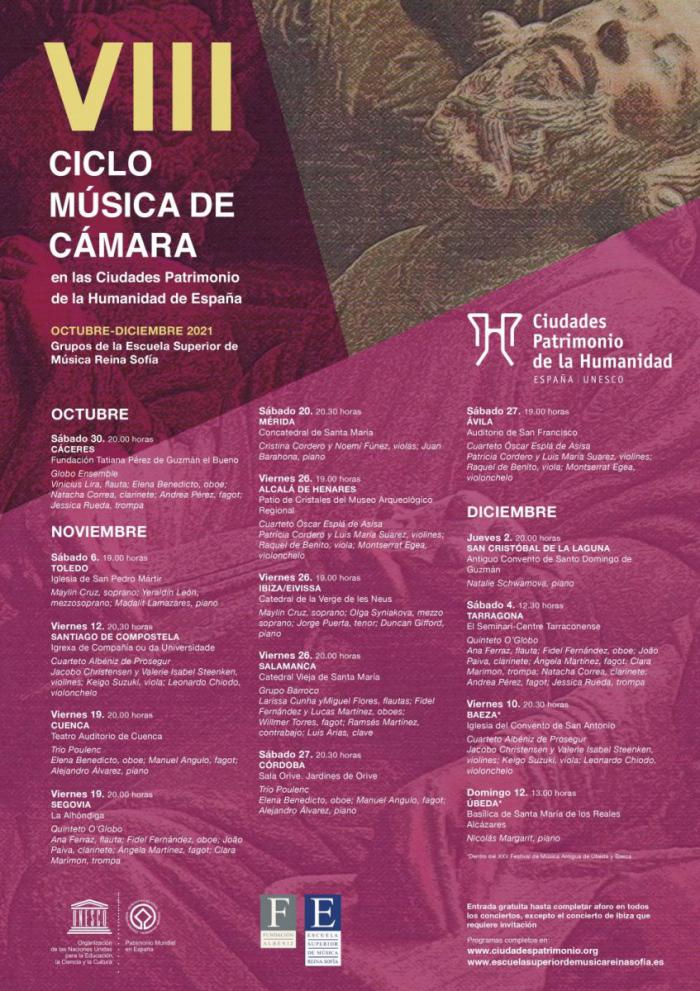 La Iglesia de San Pedro Mártir de Toledo acogerá el próximo 6 de noviembre el concierto del VIII Ciclo de Música de Cámara