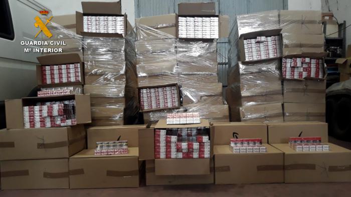 La Guardia Civil incauta más de 42.000 cajetillas de tabaco de contrabando