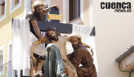 La procesión en el Calvario recorrerá Cuenca al mediodía del Viernes Santo con la fuerza de los “Cristos”