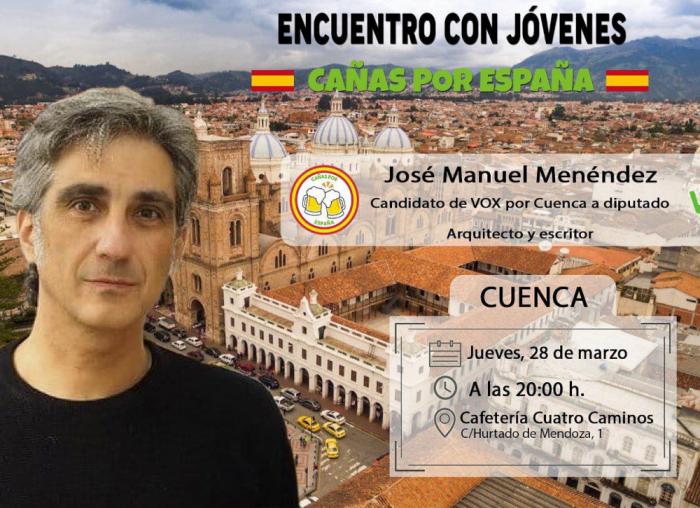 Vox usa una imagen de Cuenca del Ecuador para ir de cañas con los conquenses