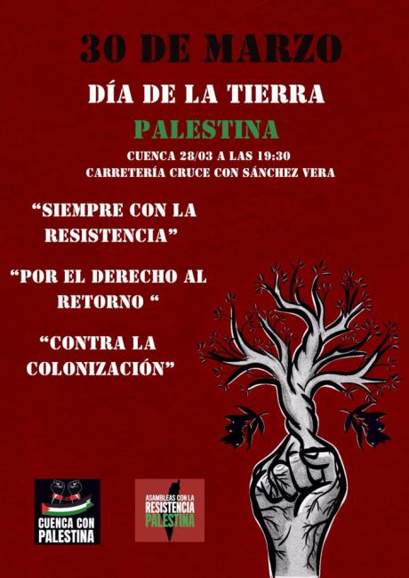 El PCE en Cuenca respalda la concentración por el Día de la Tierra Palestina
