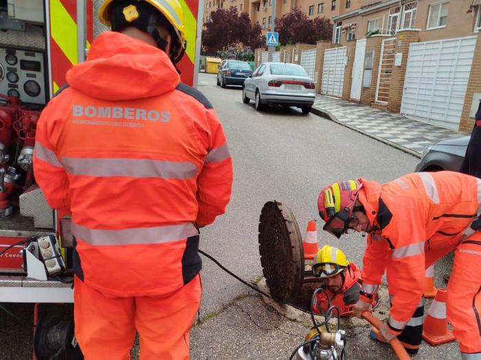 Once actuaciones de los bomberos de Cuenca tras las intensas lluvias