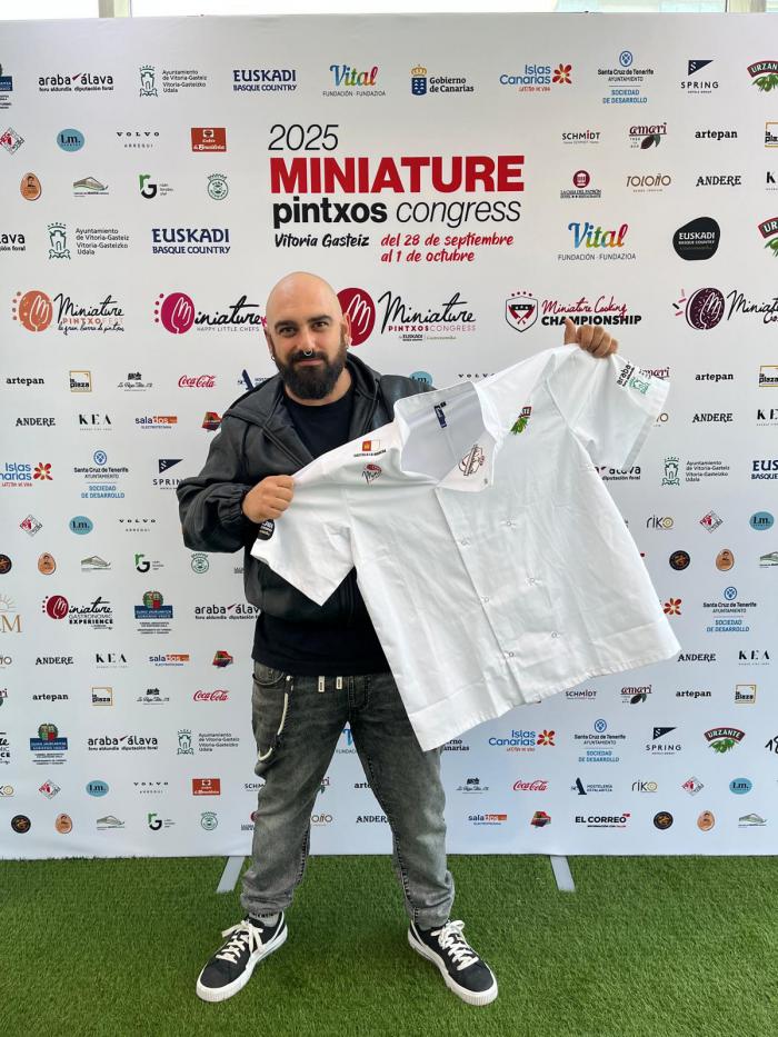 Enki López, de Kadon, representa a Castilla-La Mancha en el Miniature Pintxos Congress de Vitoria-Gasteiz