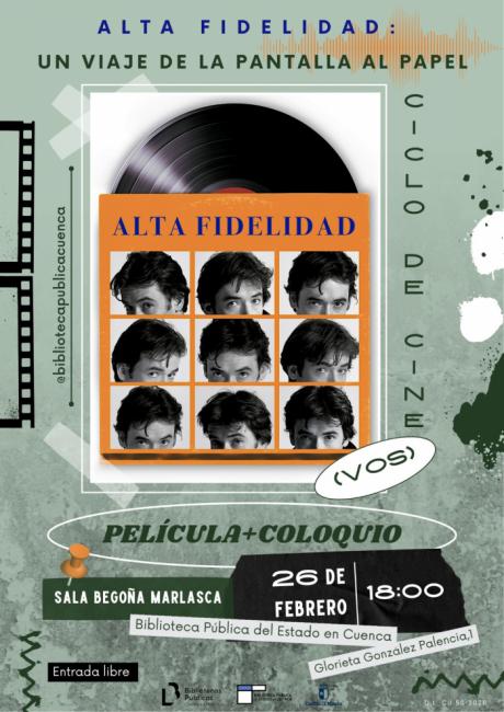 La Biblioteca Fermín Caballero inaugura el ciclo ‘Alta fidelidad: un viaje de la pantalla al papel’