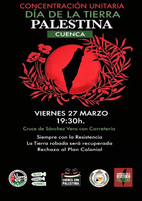 El PCE de Cuenca respalda la concentración por el Día de la Tierra Palestina este viernes en Carretería