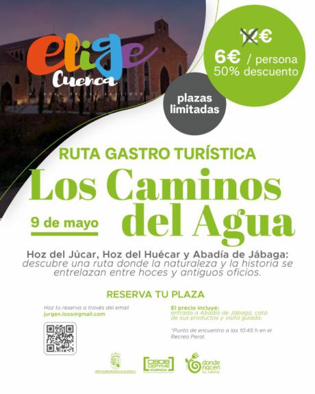 Elige Cuenca invita a descubrir naturaleza y gastronomía con la ruta ‘Caminos del Agua’