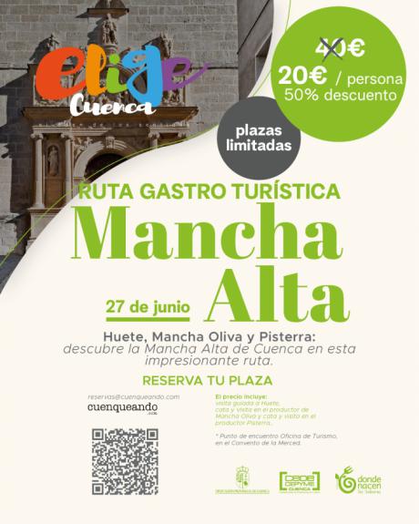 Elige Cuenca organiza una ruta gastroturística por la Mancha Alta el 27 de junio