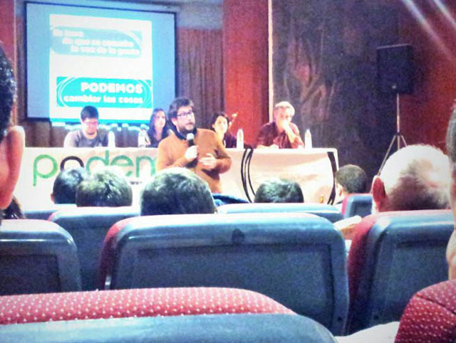 Interviene Miguel Urbán: Foto: Beni Diaz