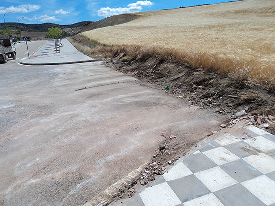 Así se encuentra la calle ANGELES GASSET después de la actuación