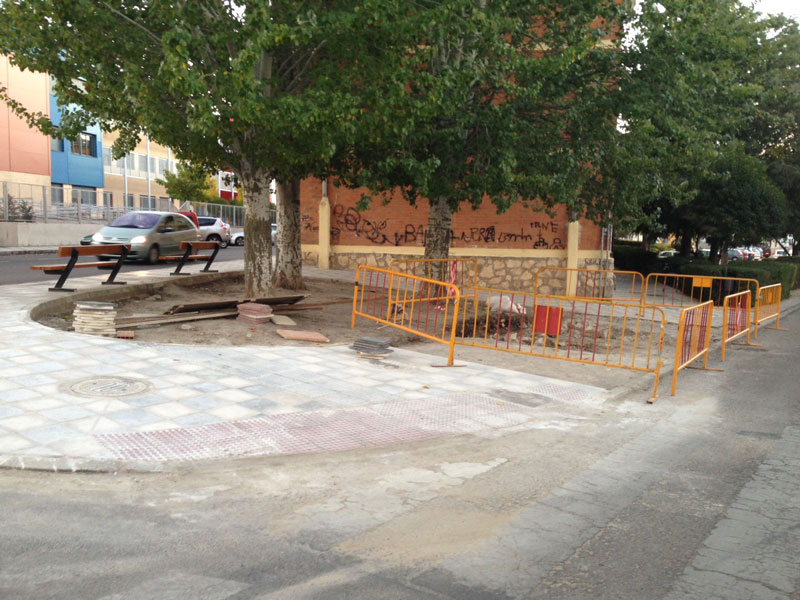 Trabajos en la Calle Martín Alhaja